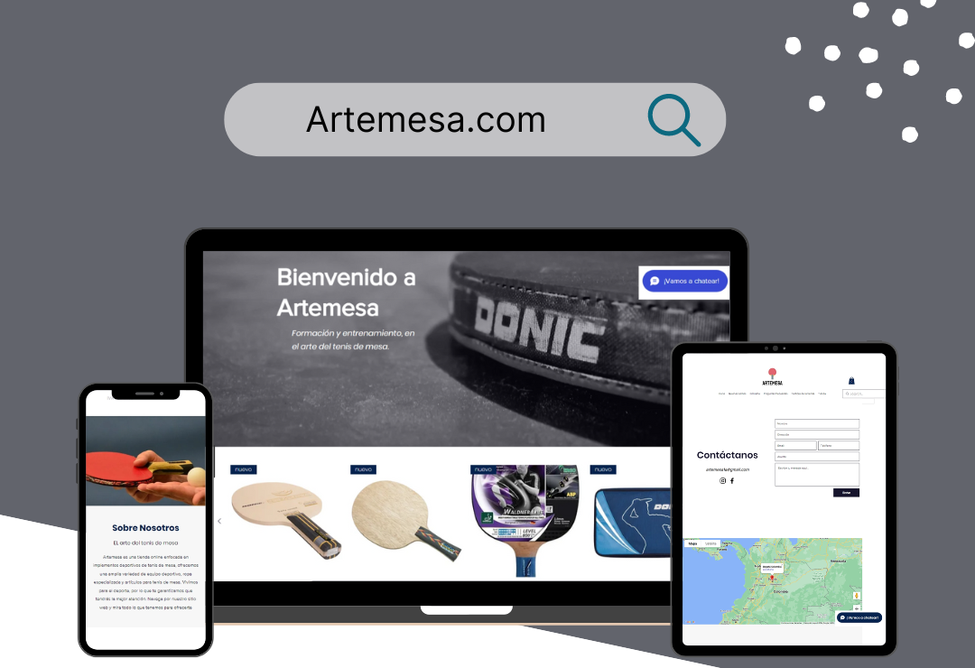 Página Artemesa - Diseño Web Creativo